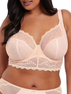 Elomi Women's Charley Bralette: Fashion-Forward Longline Style with Plunge Neckline Stretch Lace UK Sizes E-HH US Sizes DDD-L