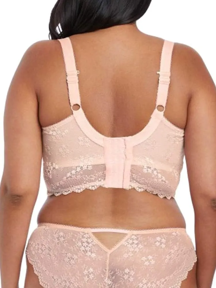Elomi Women's Charley Bralette: Fashion-Forward Longline Style with Plunge Neckline Stretch Lace UK Sizes E-HH US Sizes DDD-L