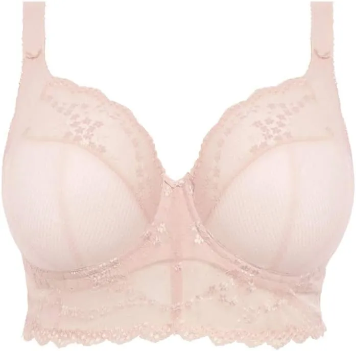 Elomi Women's Charley Bralette: Fashion-Forward Longline Style with Plunge Neckline Stretch Lace UK Sizes E-HH US Sizes DDD-L