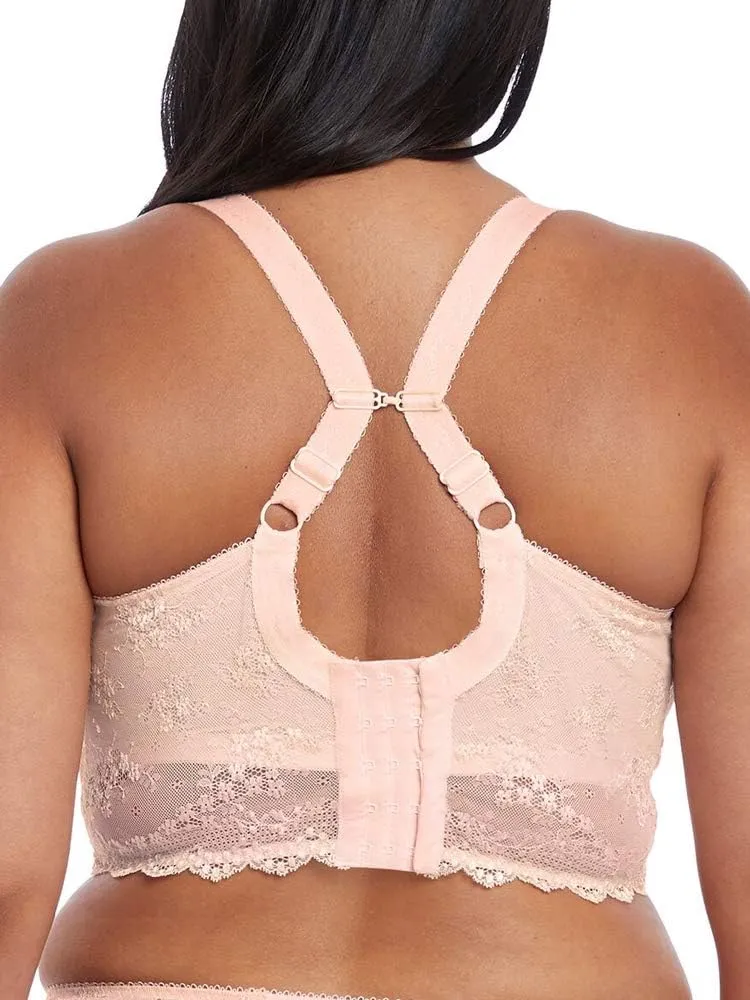 Elomi Women's Charley Bralette: Fashion-Forward Longline Style with Plunge Neckline Stretch Lace UK Sizes E-HH US Sizes DDD-L