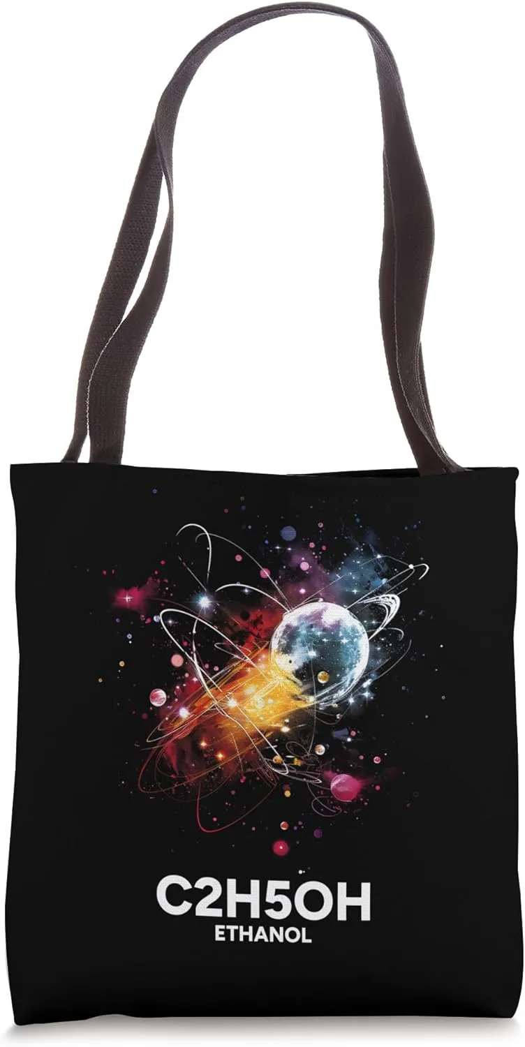 Ethanol Molecule Chemical Scientific Science Chemistry Love Tote Bag