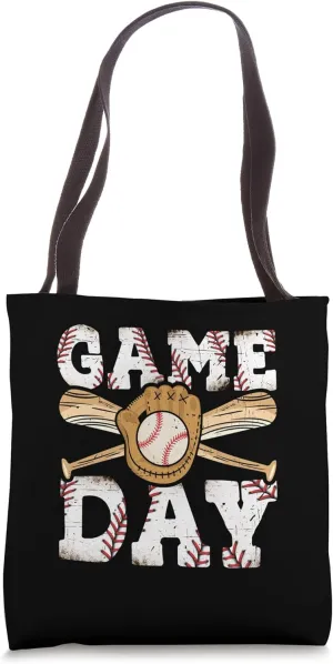 Exciting Game Day Baseball Enthusiast Tote Bag