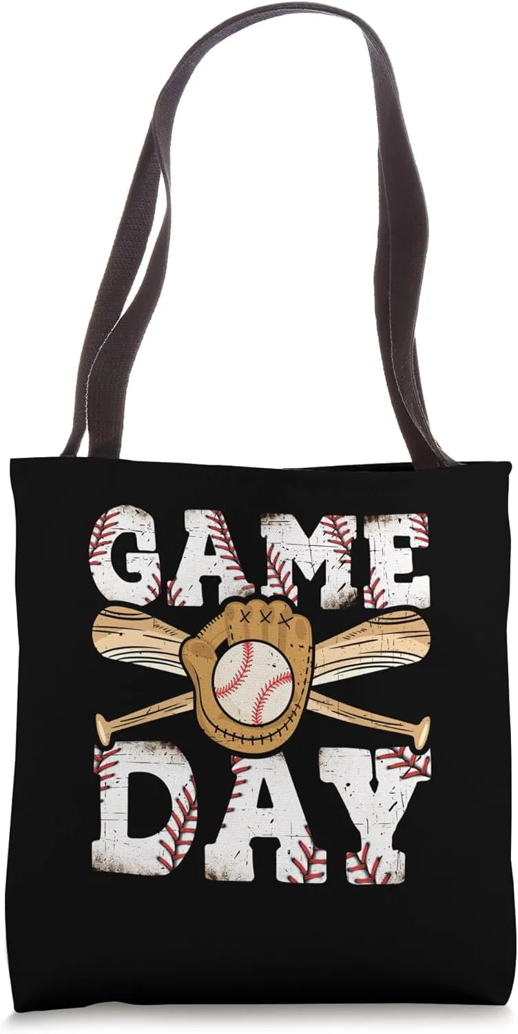 Exciting Game Day Baseball Enthusiast Tote Bag