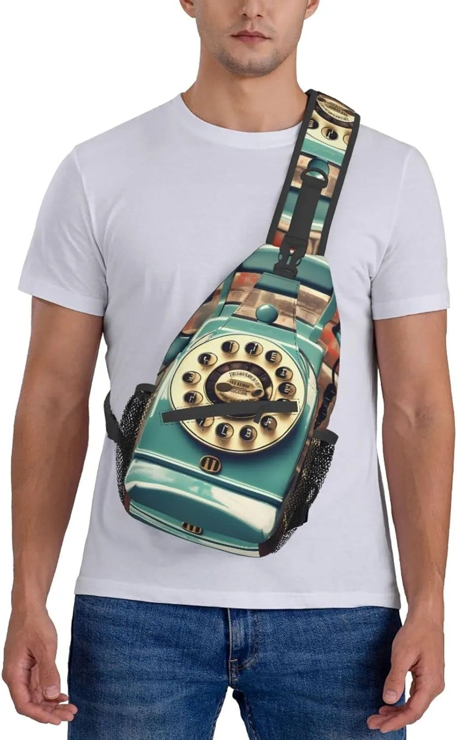 Explosion Firework 3d Unisex Crossbody Backpack Travel Hiking Casual Chest Bags Lightweight Fashion