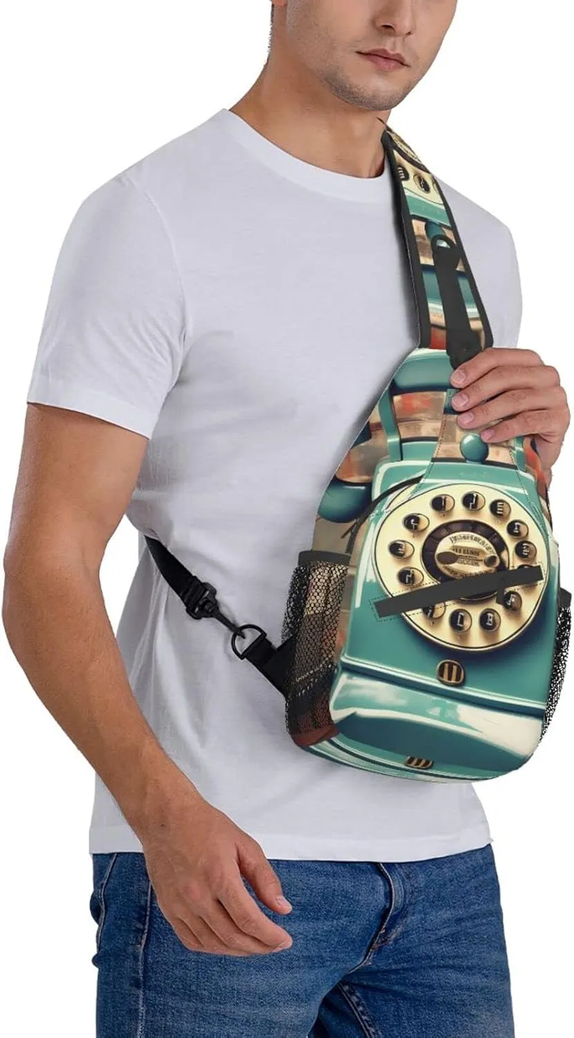 Explosion Firework 3d Unisex Crossbody Backpack Travel Hiking Casual Chest Bags Lightweight Fashion