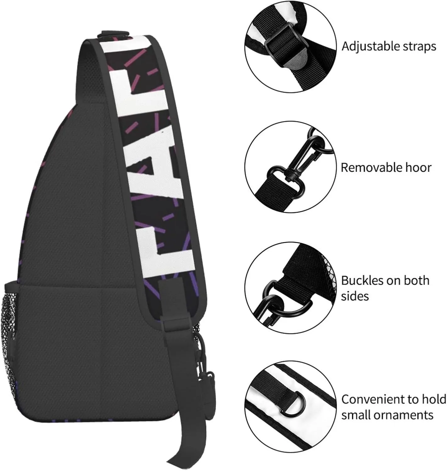 Fafo Fuck Around Find Out Small Crossbody Backpack Sling Bag For Men Women Mini One Shoulder Chest Bags Gym Sport Travel Hiking Daypack