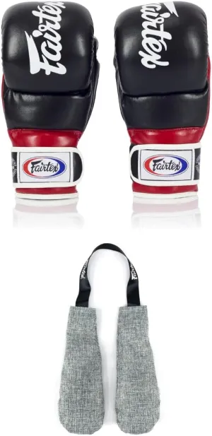 Fairtex FGV18 Boxing Gloves with Deodorizer Inserts | Lightweight, Shock Absorbent Gloves for Muay Thai, MMA | Moisture & Odor Control for Fresh, Long-Lasting Gear