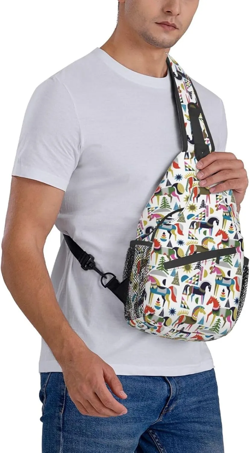 Fashion Chest Sling Bag Adjustable Strap Crossbody Shoulder Backpack Travel Casual Unisex Daypack