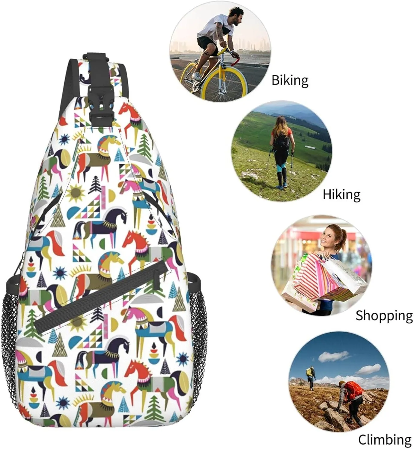 Fashion Chest Sling Bag Adjustable Strap Crossbody Shoulder Backpack Travel Casual Unisex Daypack