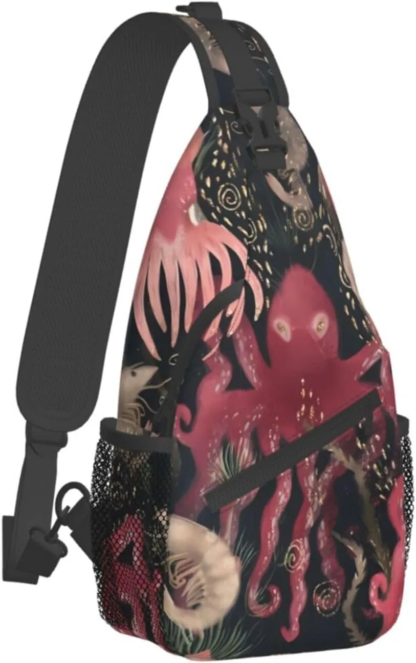 Fashion Chest Sling Bag For Women Men Adjustable Strap Crossbody Shoulder Backpack Hiking Travel Fashion Unisex Daypack