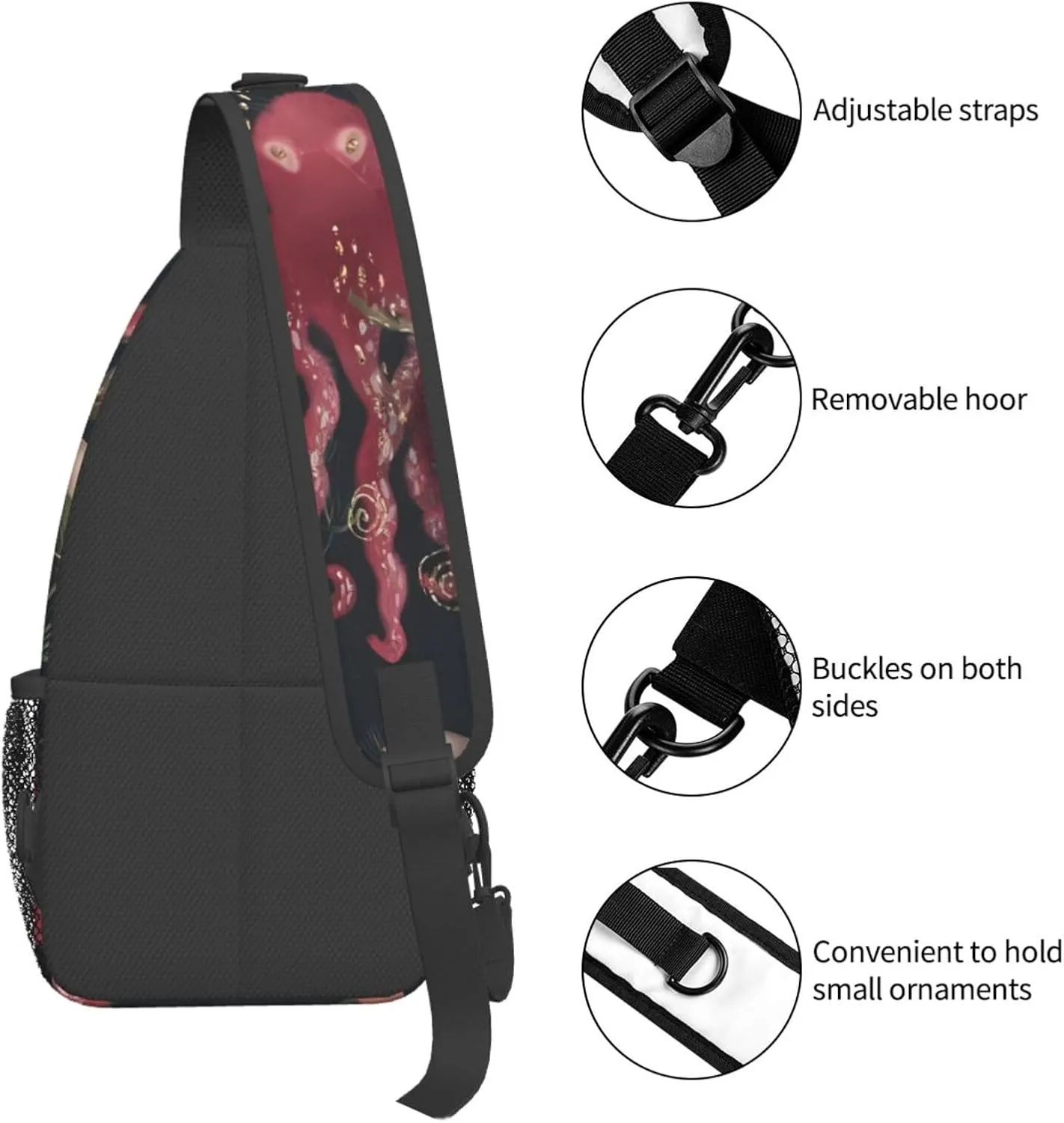 Fashion Chest Sling Bag For Women Men Adjustable Strap Crossbody Shoulder Backpack Hiking Travel Fashion Unisex Daypack