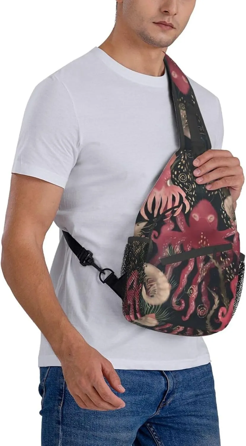 Fashion Chest Sling Bag For Women Men Adjustable Strap Crossbody Shoulder Backpack Hiking Travel Fashion Unisex Daypack