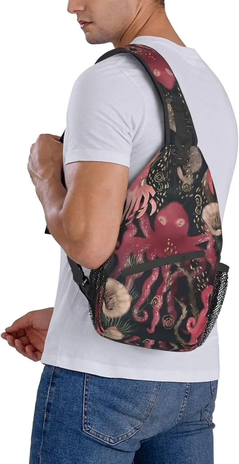 Fashion Chest Sling Bag For Women Men Adjustable Strap Crossbody Shoulder Backpack Hiking Travel Fashion Unisex Daypack