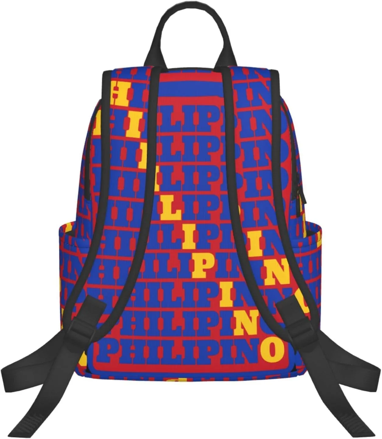 Filipino Philippines Flag Casual Backpacks Large Capacity Laptop Backpack Sports Fitness Rucksack Travel Carry-On Daypack Work Bag for Outdoor Camping