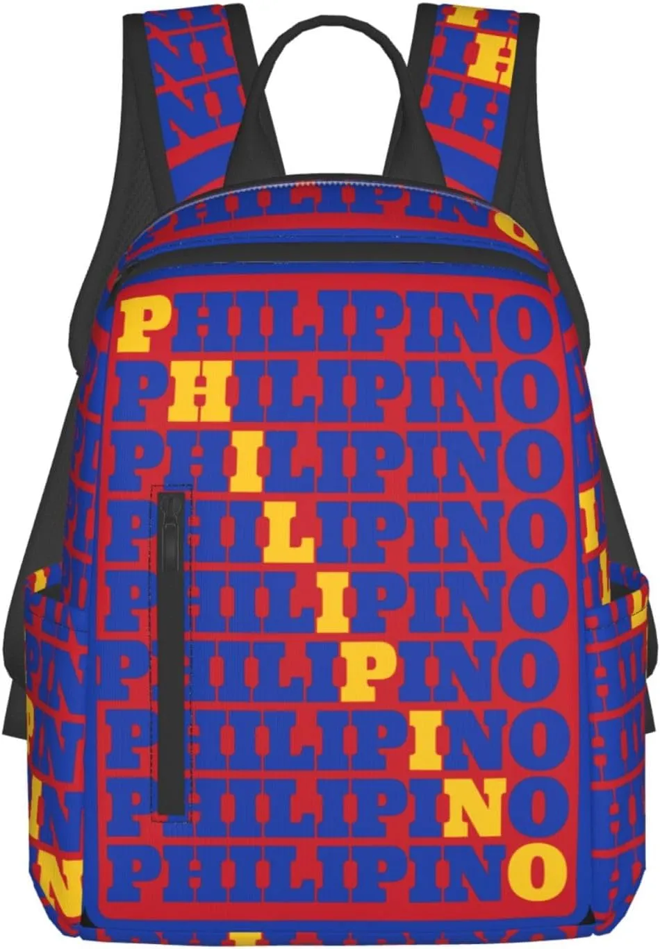 Filipino Philippines Flag Casual Backpacks Large Capacity Laptop Backpack Sports Fitness Rucksack Travel Carry-On Daypack Work Bag for Outdoor Camping