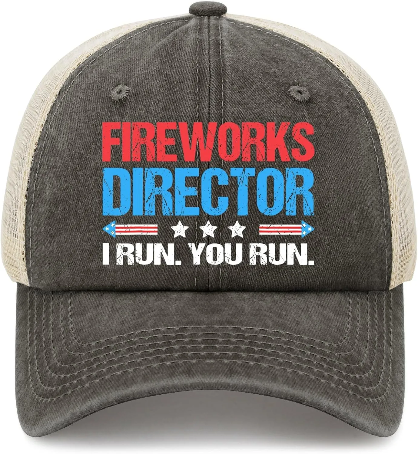 Fireworks Director I Run You Run Hats Outdoor Cap for Dad