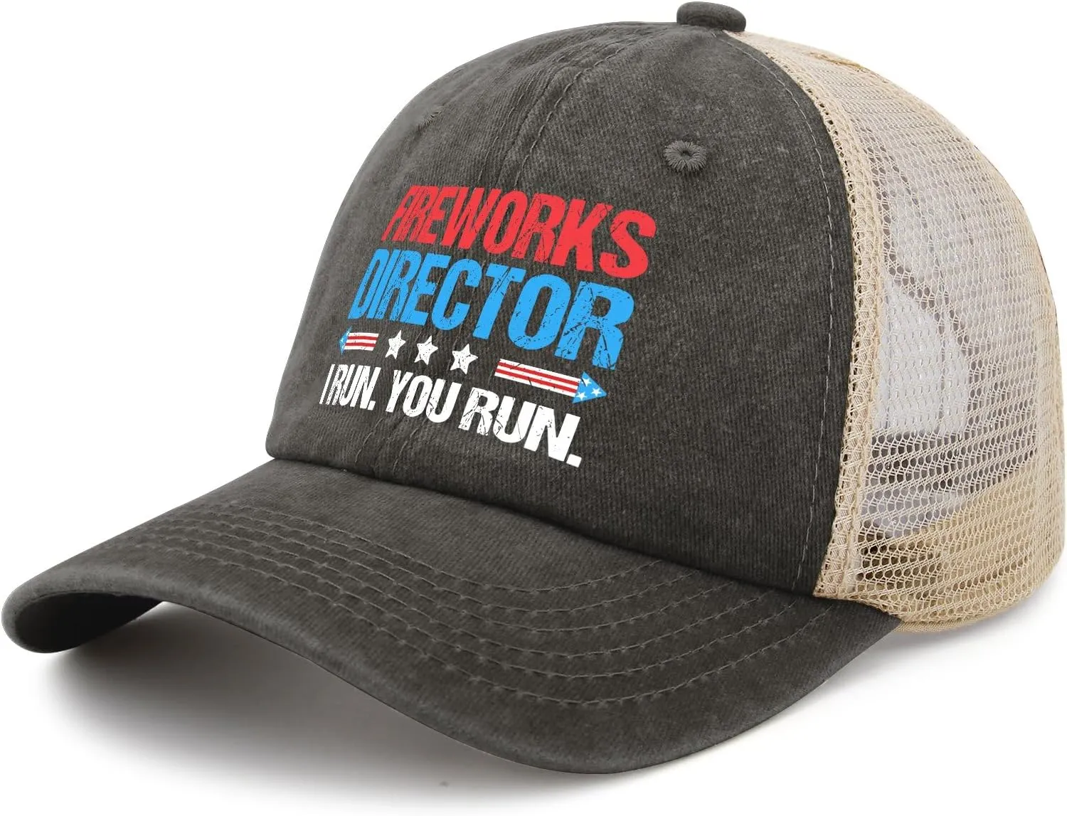 Fireworks Director I Run You Run Hats Outdoor Cap for Dad