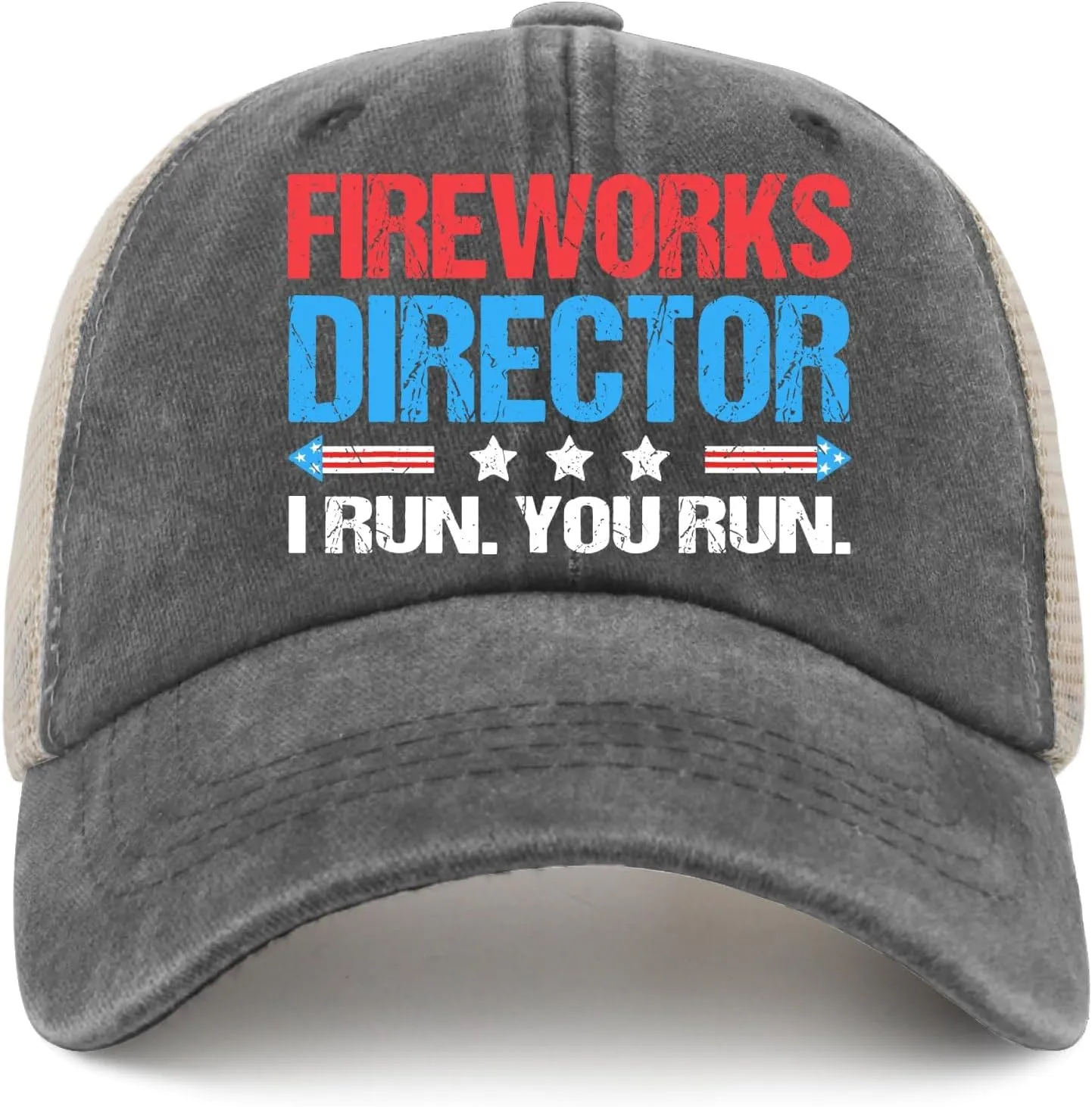 Fireworks Director I Run You Run Hats Outdoor Cap for Dad