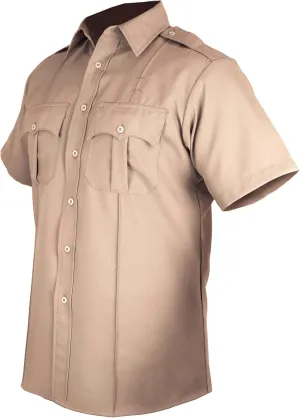 First Class 100% Polyester Short Sleeve Men's Uniform Shirt White