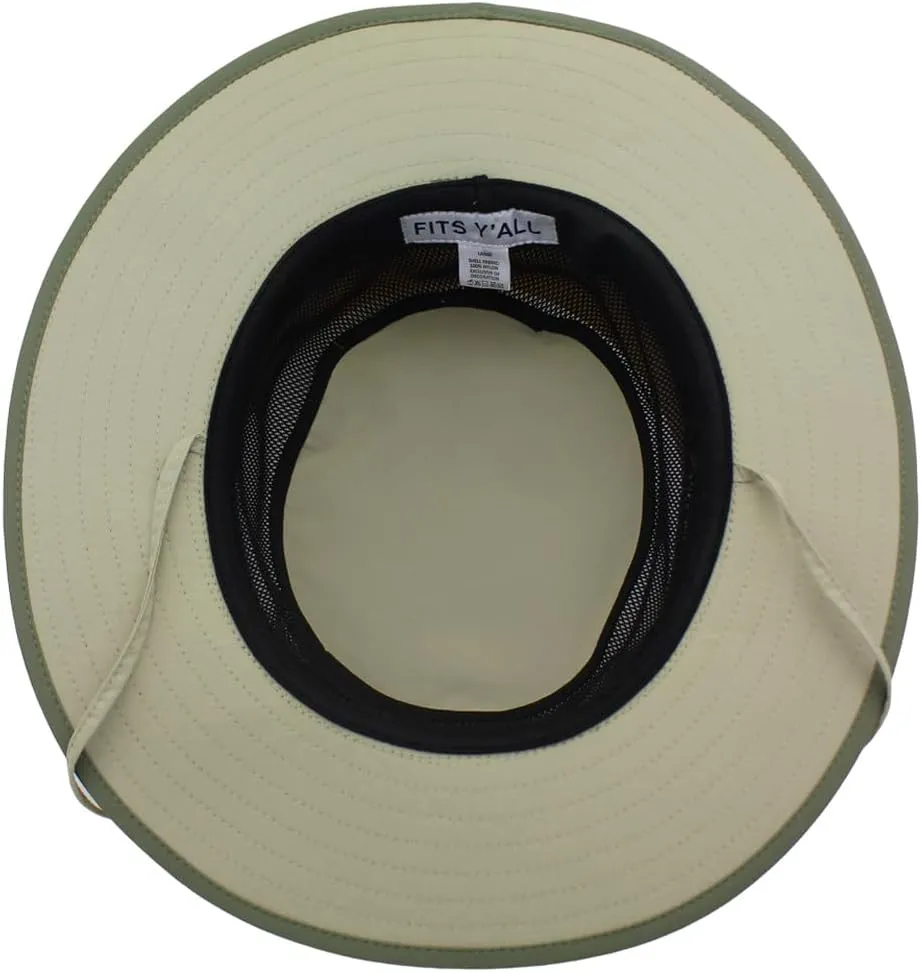 Fits Y'all Lightweight Comfort Fishing Sun Hat Fish Y'all: Breathable Quick Dry UPF50 Sun Protection Packable, All Genders
