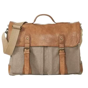 Flap Messenger Laptop Bag for Men & Women - Brown