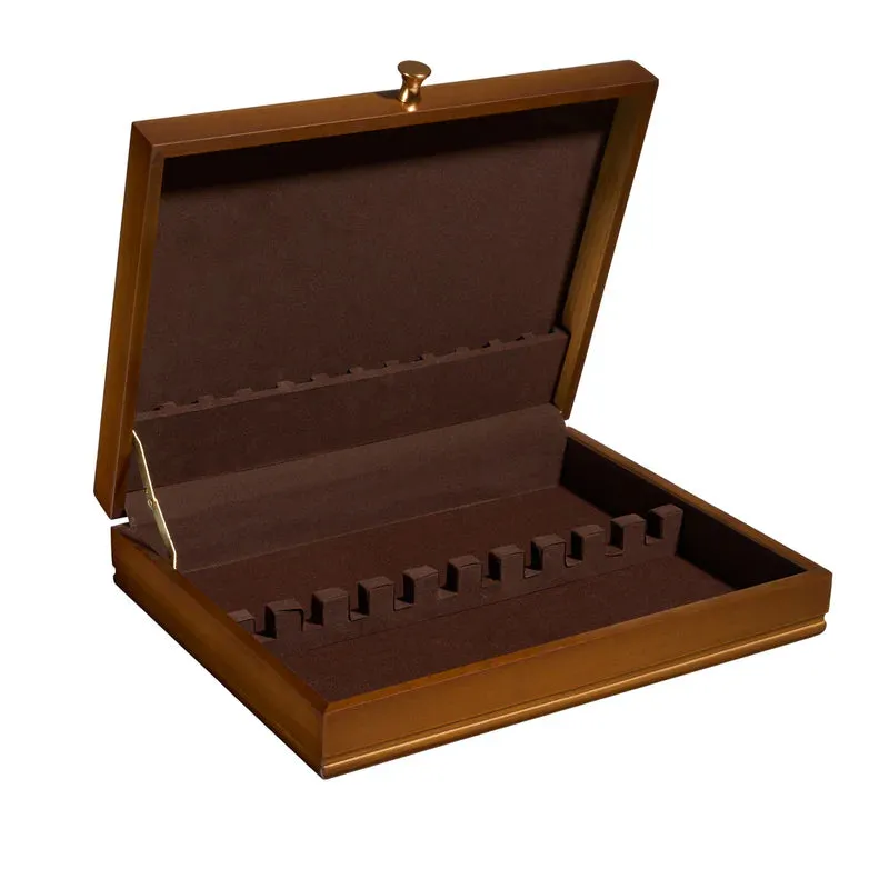 FLATWARE STORAGE BOX NATURAL WOOD 50637