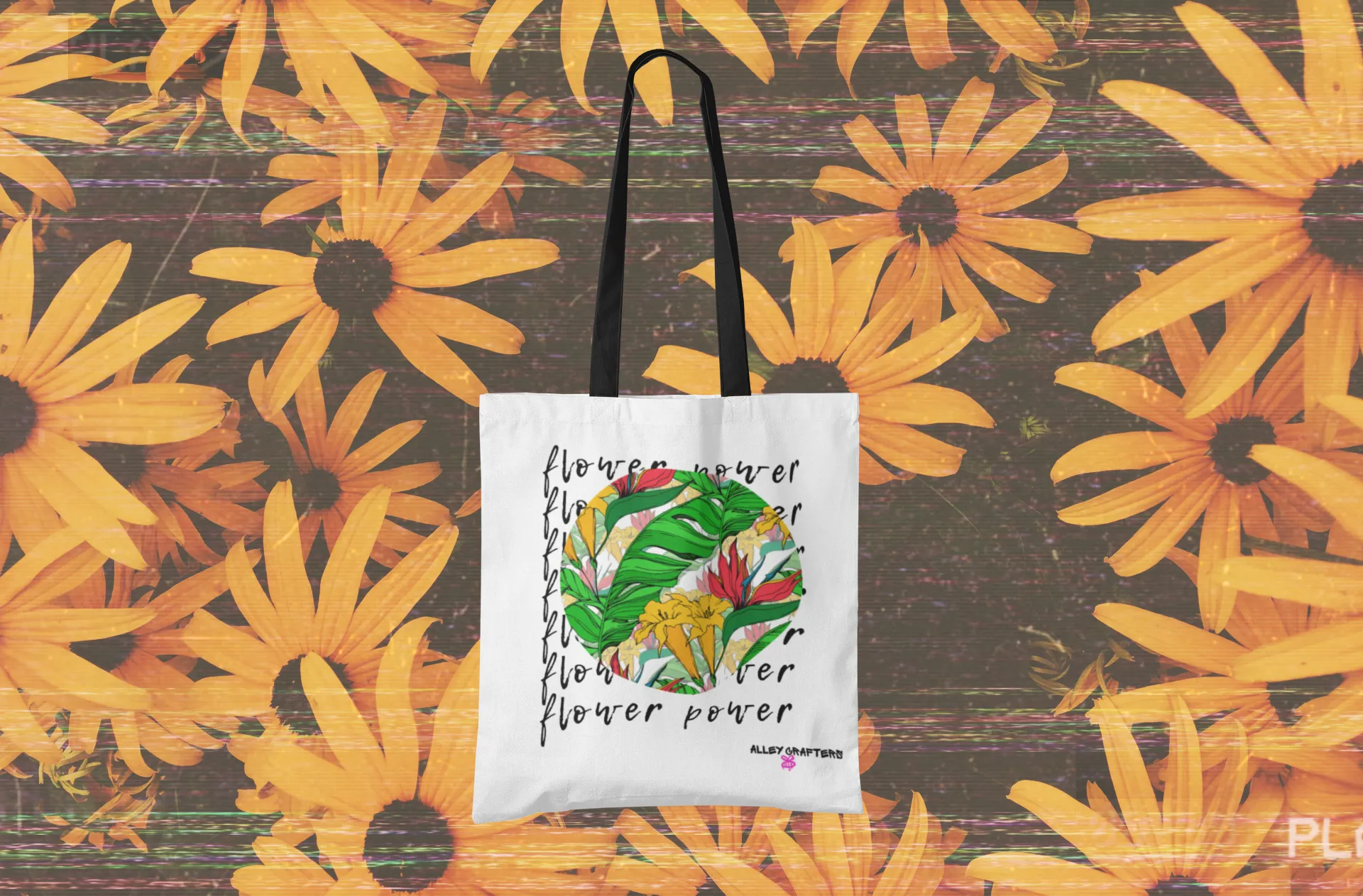 Flower Power Tote Bag