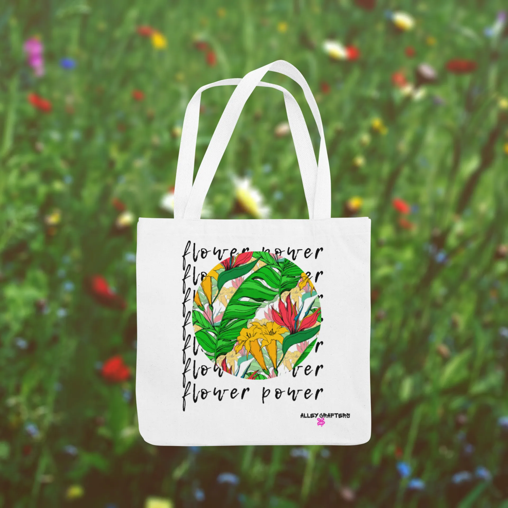 Flower Power Tote Bag