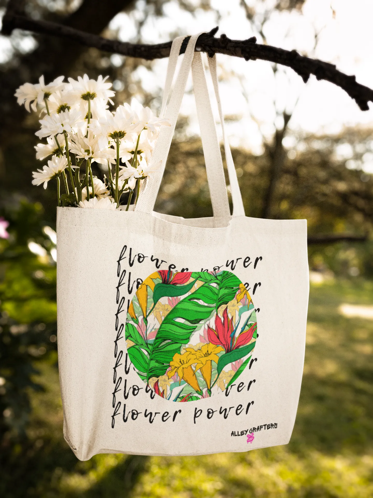 Flower Power Tote Bag