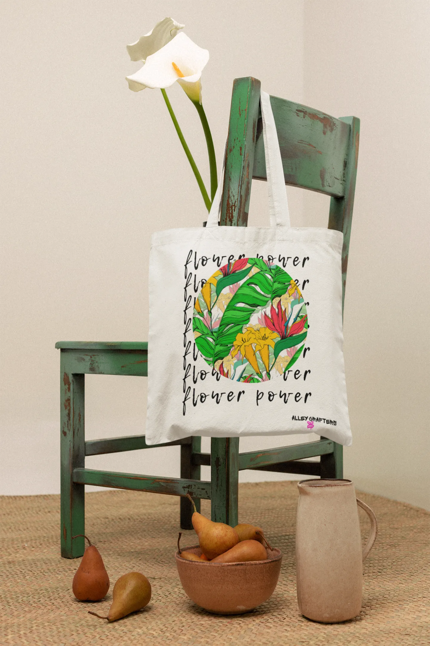 Flower Power Tote Bag
