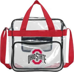 FOCO NCAA Team Logo Clear See Through Stadium High End Messenger Bag