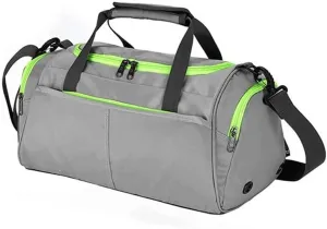 Foldable Duffle Bag with Shoes Compartment Packable Weekender Bag for Men Women Water-Proof & Tear Resistant (Color : Gray, Size : 39 * 19 * 23cm)