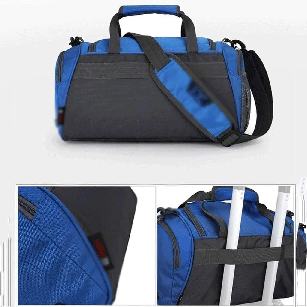 Foldable Duffle Bag with Shoes Compartment Packable Weekender Bag for Men Women Water-Proof & Tear Resistant (Color : Gray, Size : 39 * 19 * 23cm)