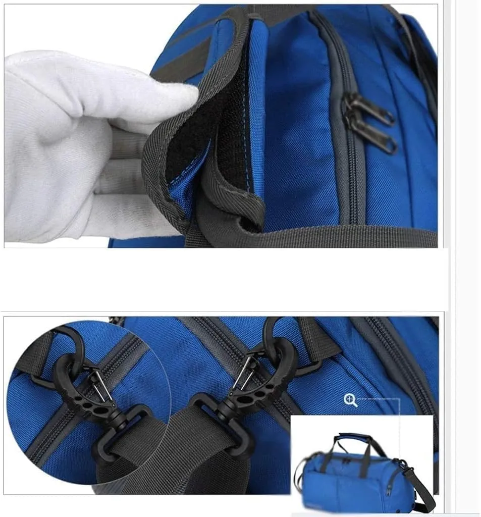 Foldable Duffle Bag with Shoes Compartment Packable Weekender Bag for Men Women Water-Proof & Tear Resistant (Color : Gray, Size : 39 * 19 * 23cm)