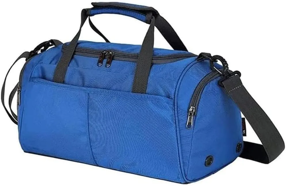 Foldable Duffle Bag with Shoes Compartment Packable Weekender Bag for Men Women Water-Proof & Tear Resistant (Color : Gray, Size : 39 * 19 * 23cm)