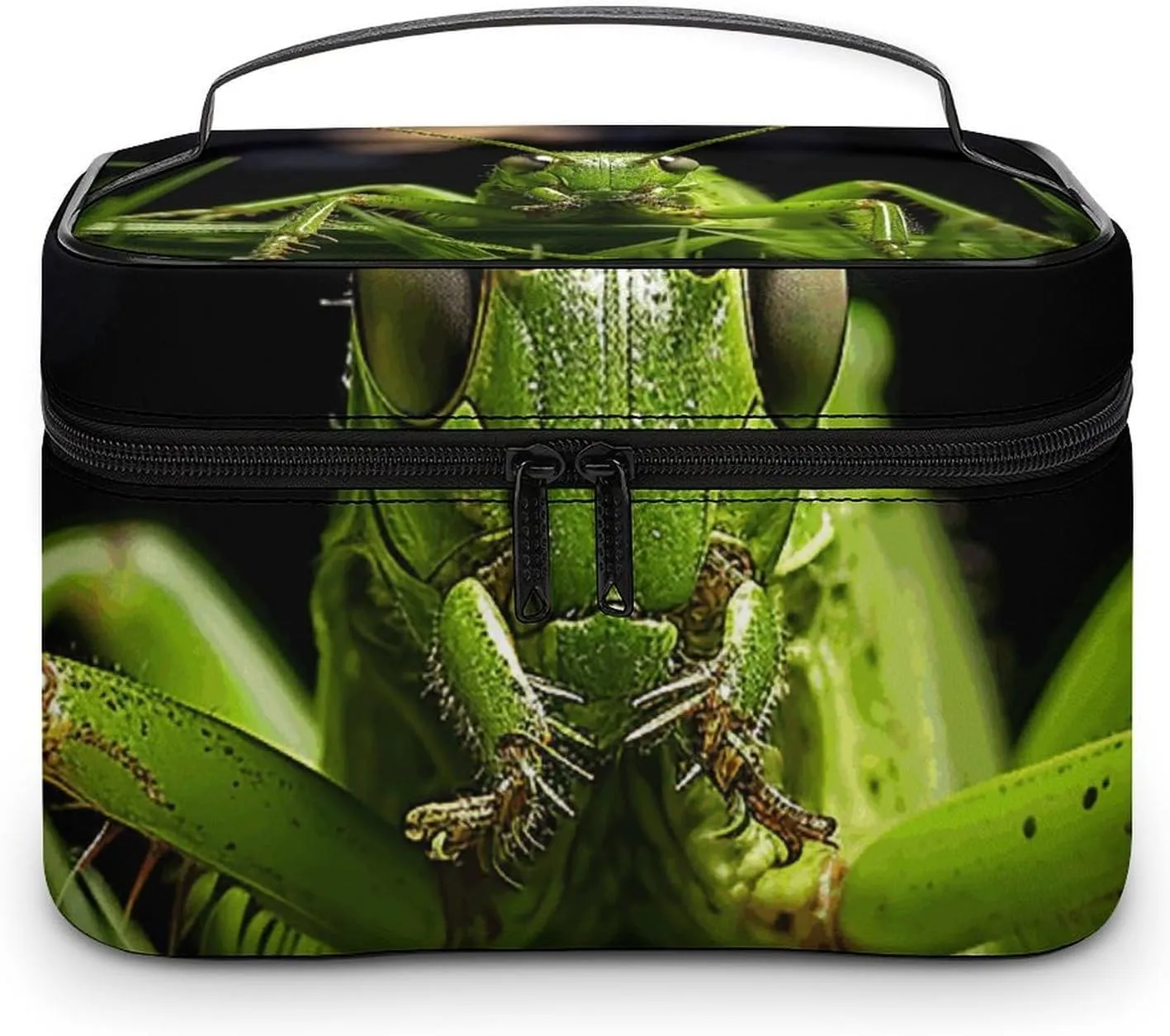 Foldable Travel Luggage Bag for Men And Women, Dry And Wet Separation Portable Travel Luggage Bag, Grasshopper on Grass Printed Waterproof Sports Luggage Bag, Fitness Bag