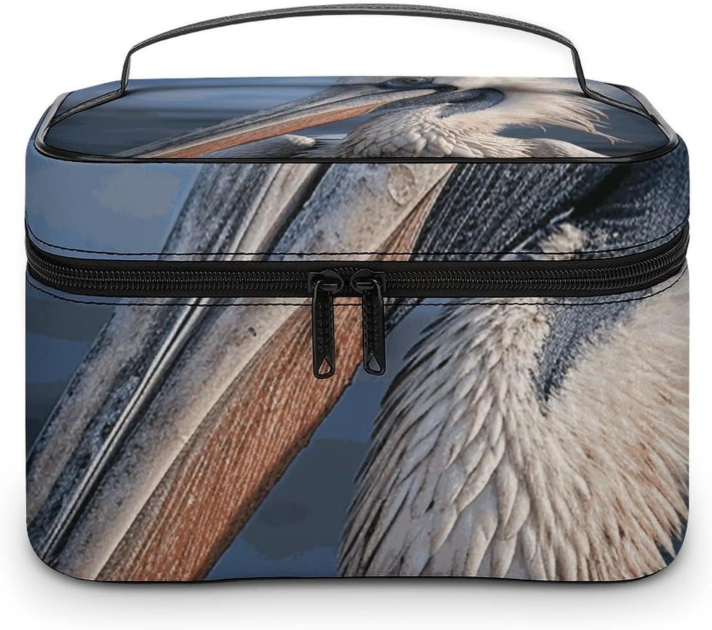 Foldable Travel Luggage Bag for Men And Women, Dry And Wet Separation Portable Travel Luggage Bag, Realistic Pelican Printed Waterproof Sports Luggage Bag, Fitness Bag