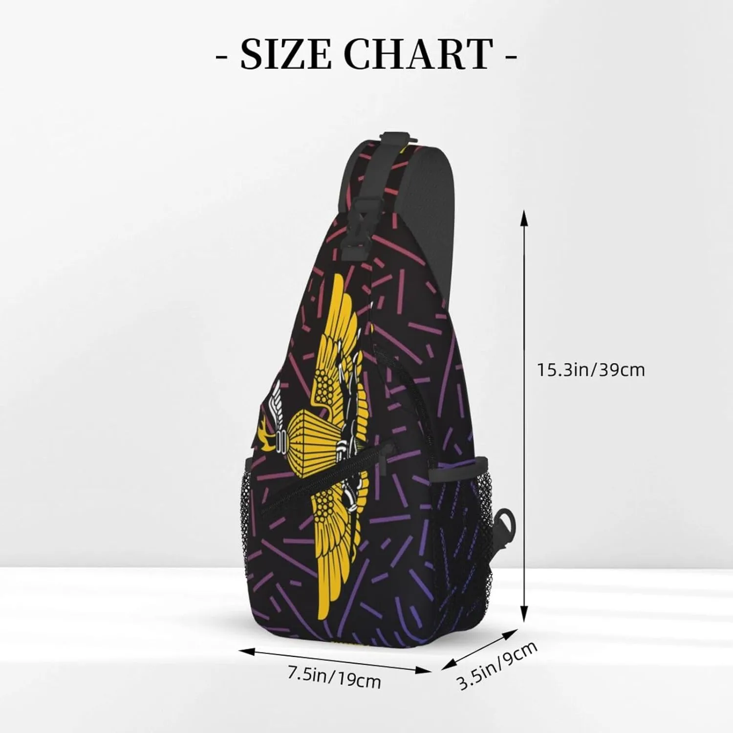 Force Reconnaissance Recon Emblem Crossbody For Men Women Sling Chest Bag Shoulder Bag Lightweight One Strap Backpack Multipurpose Travel Hiking Daypack