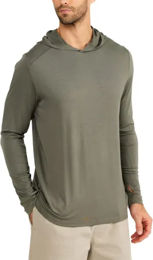 Free Fly Men's Shade Hoodie - UPF 50  Sun Protection Moisture Wicking, Breathable Bamboo Viscose Outdoor Shirt for Men