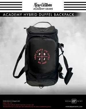 Free State Jiu-jitsu Academy Hybrid Duffel Backpack #1084