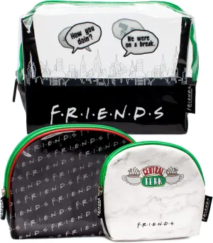 FRIENDS Cosmetic Bags 3 Make-Up Case Teens Ladies Central Perk Gift