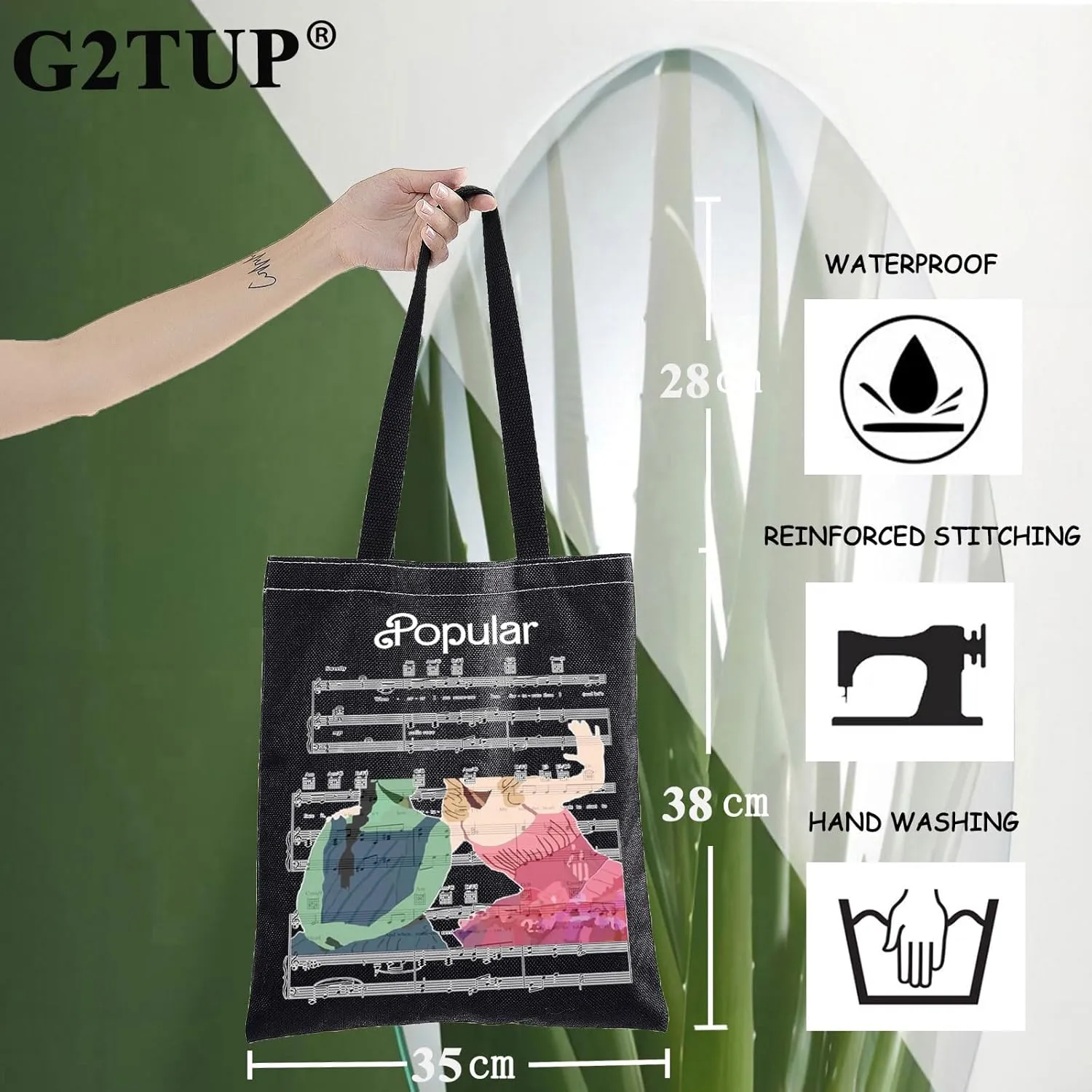 G2TUP Musical Theater Tote Bag Stage Fans Gift Popular Musical Shoulder Bag Stage Show Merch