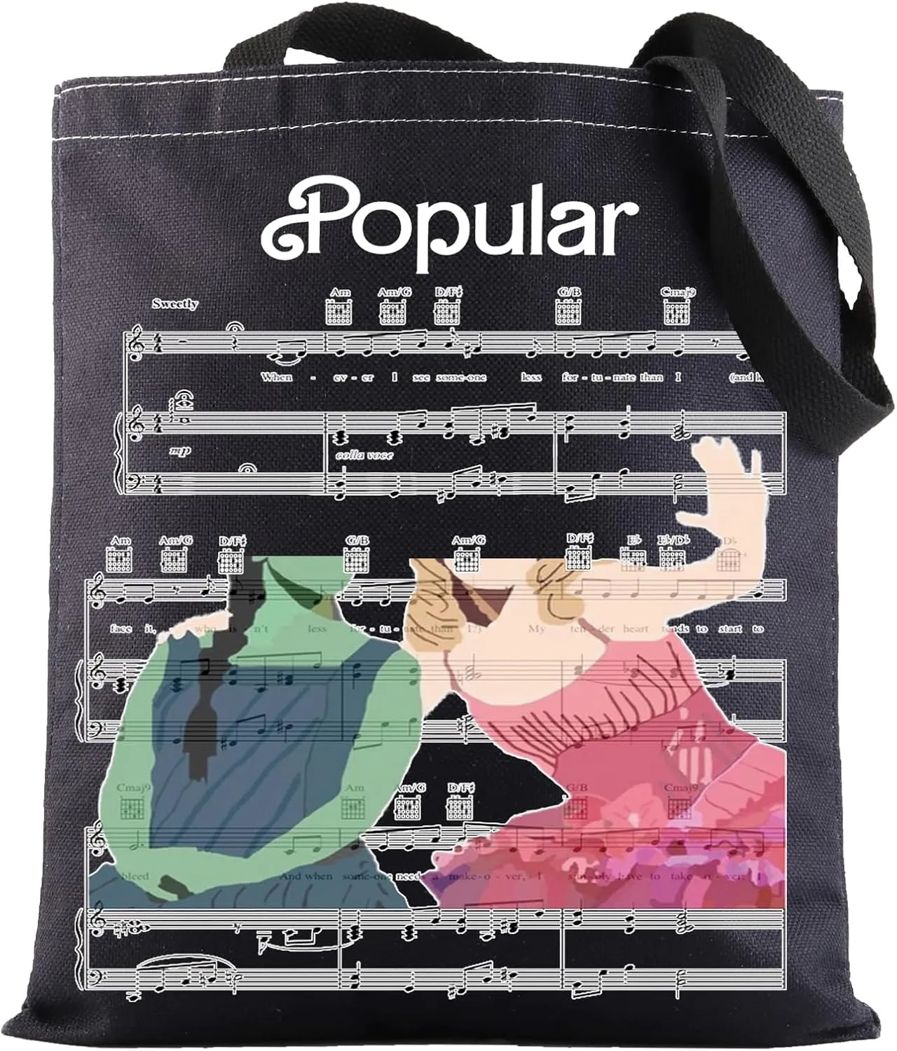 G2TUP Musical Theater Tote Bag Stage Fans Gift Popular Musical Shoulder Bag Stage Show Merch