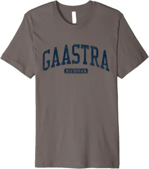 Gaastra Michigan MI College University Style Blue Premium T-Shirt