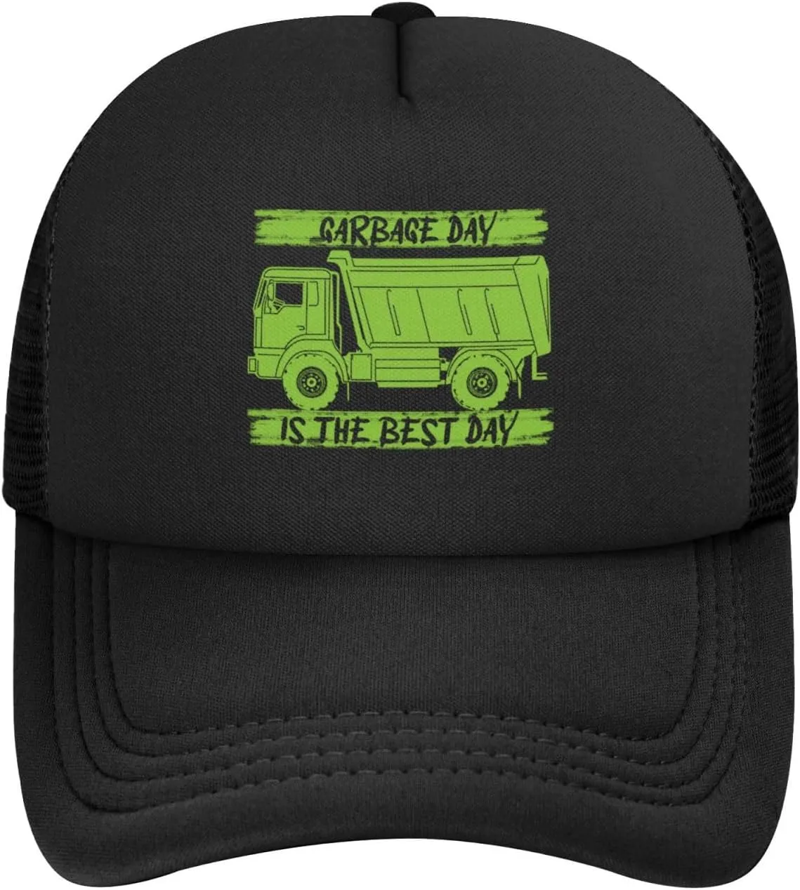 Garbage Day is The Best Day Classic Baseball Cap Breathable Adjustablestylish Outdoors Men Women8 Black