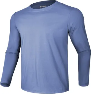 GEMYSE Men's Long Sleeve Shirts Sun Protection Athletic Breathable Moisture Wicking Rash Guard Shirt for Fishing Workout