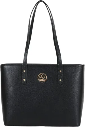 Genuine Leather Tote Bag for Women Shoulder Bag with Zipper Closure