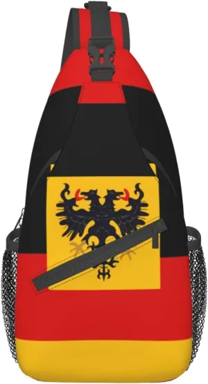 Germany Crossbody Bag German Shoulder Bag Backpack Germany Flag Sling Bag Chest Casual Daypack Bag