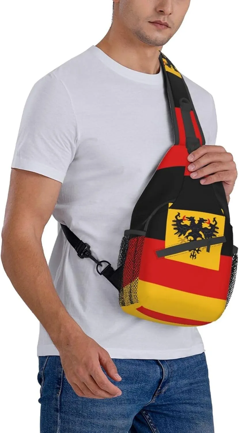 Germany Crossbody Bag German Shoulder Bag Backpack Germany Flag Sling Bag Chest Casual Daypack Bag