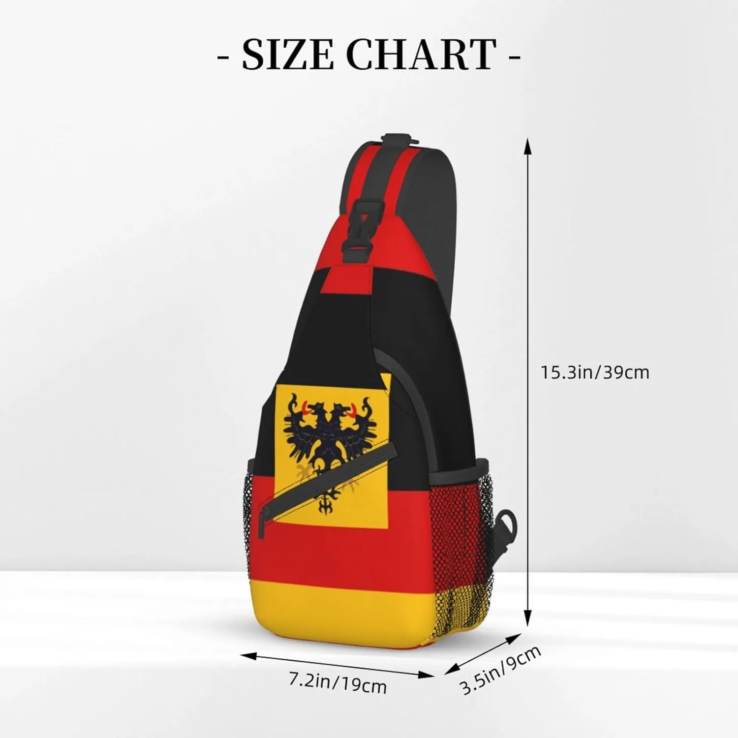 Germany Crossbody Bag German Shoulder Bag Backpack Germany Flag Sling Bag Chest Casual Daypack Bag